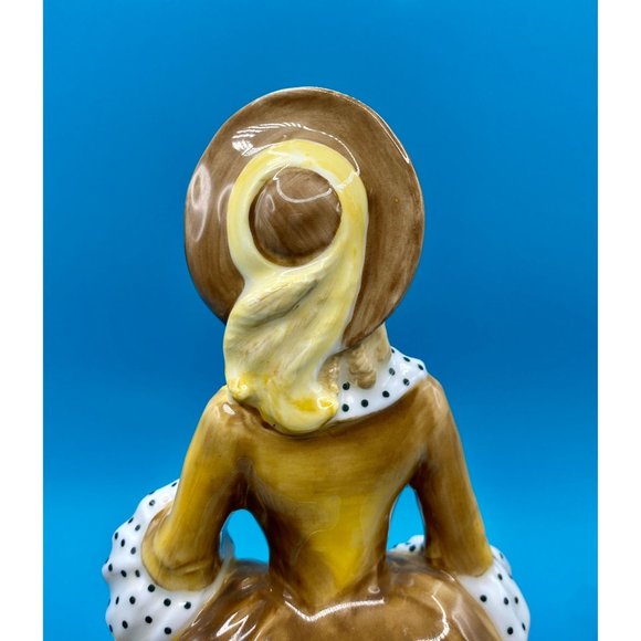 SOLD**Royal Doulton Sandra HN2275 Figurine, Lady in yellow dress, England, - Picture 9 of 13